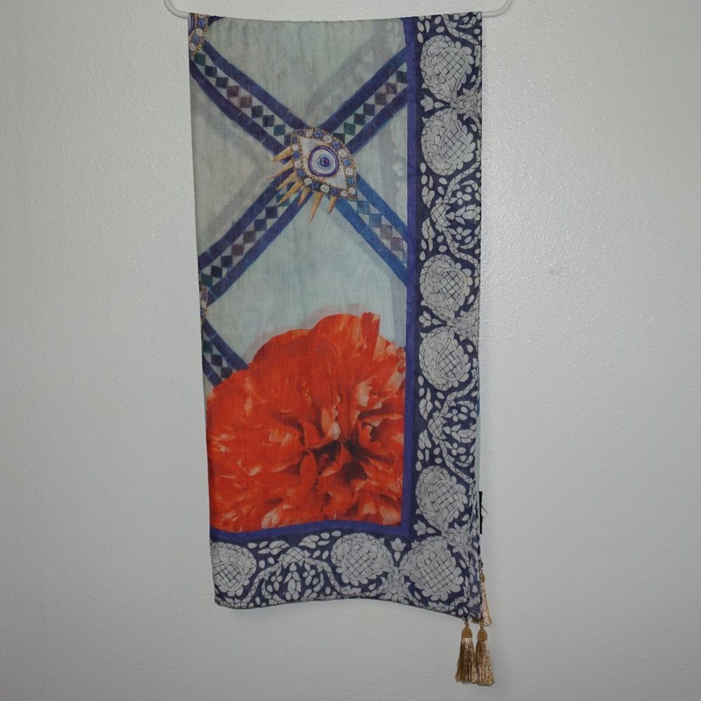 Athena Procopiou Colorful Evil Eye Scarf